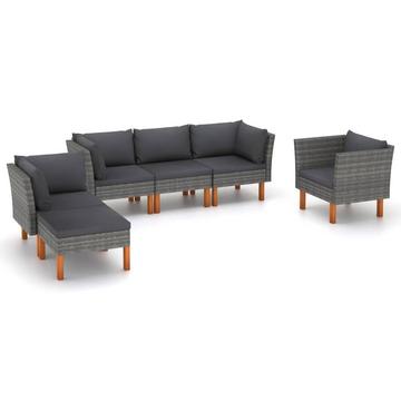 Garten-sofa-set poly-rattan