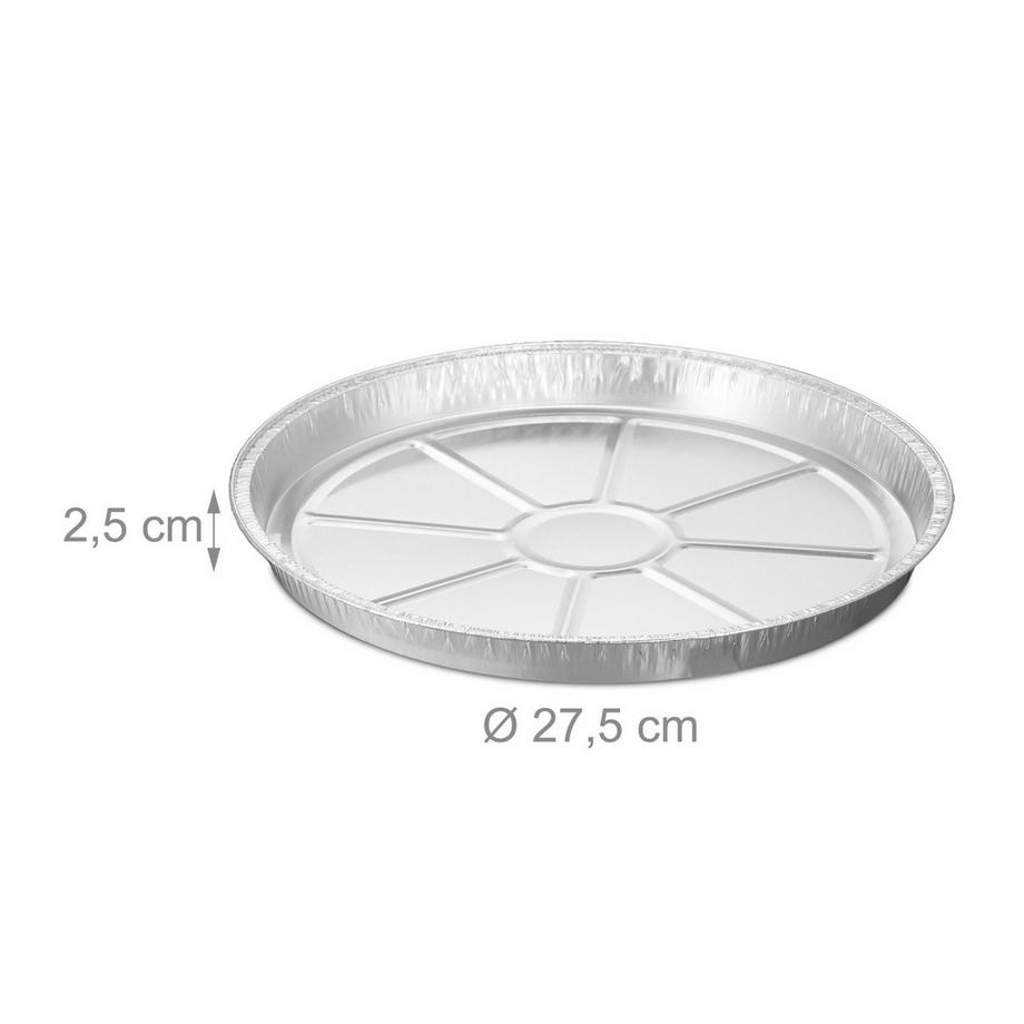 B2X  Plateaux ronds en aluminium en lots de 50 pièces 