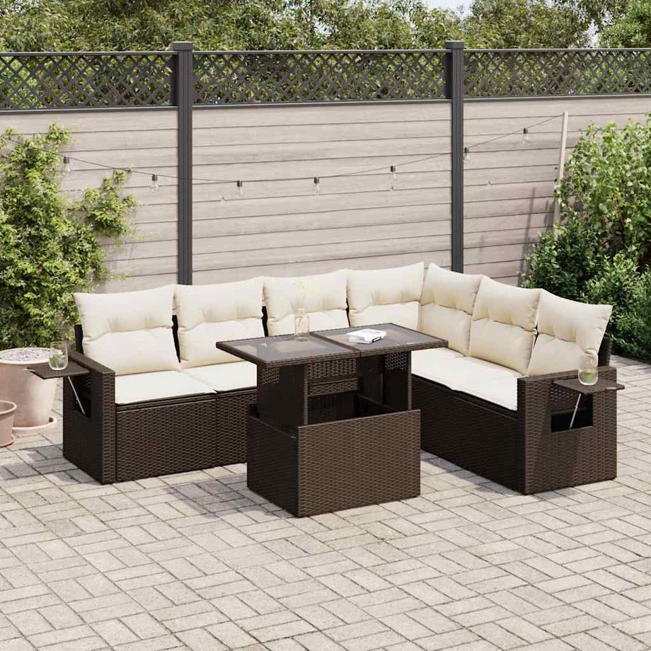 VidaXL Gartensofa set poly-rattan  
