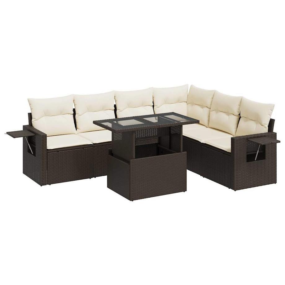Gartensofa set poly-rattan