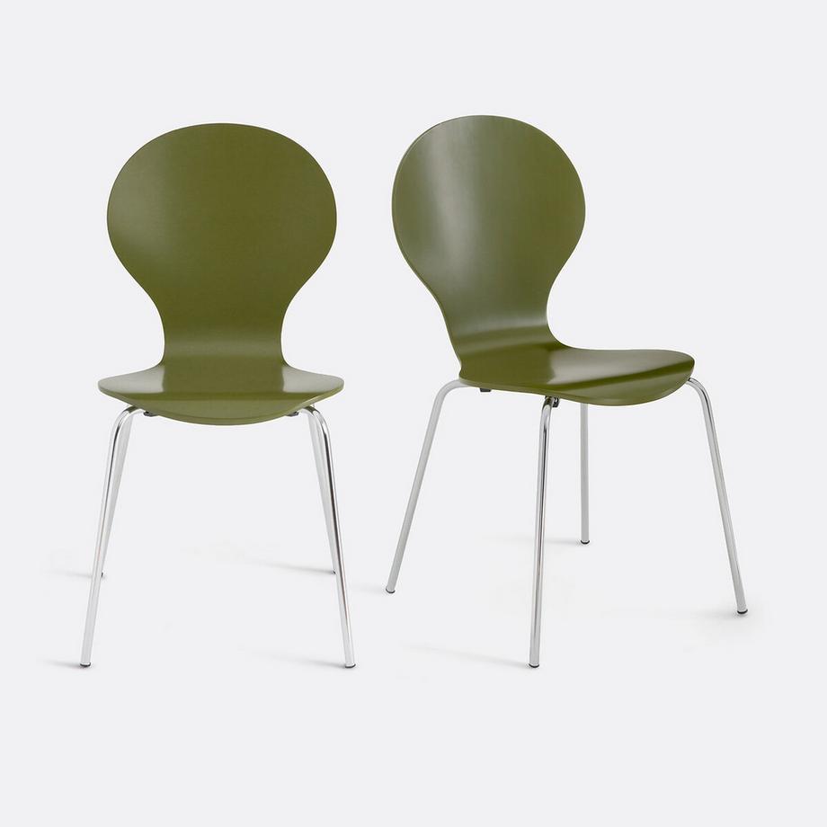 2er-Set Stapelstühle Lenon