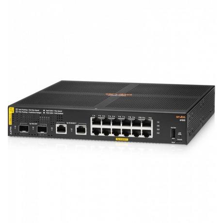 HPE  E Aruba 6100 Switch 2 SFP+ Ports, 2x SFP Ports, PoE , 1 USB Type C Console Port, 1 USB T 