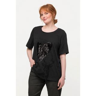 Ulla Popken  Trachten-T-Shirt, Herz, Classic, Rundhals, Halbarm 