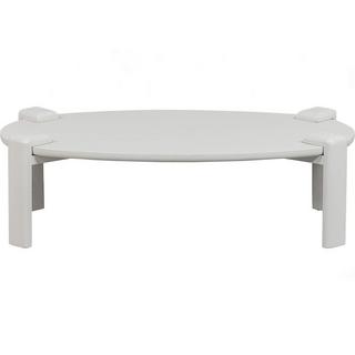 mutoni Table basse Turtle manguier brouillard blanc 100x60  