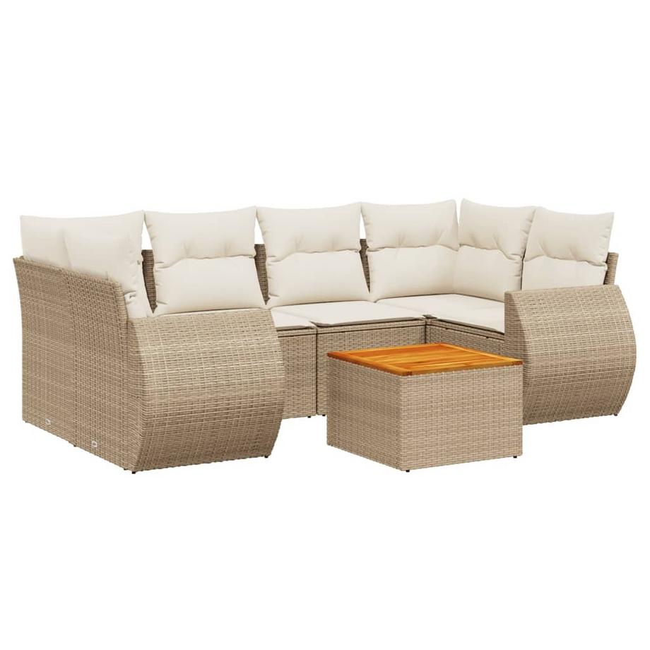 set divano da giardino Polirattan