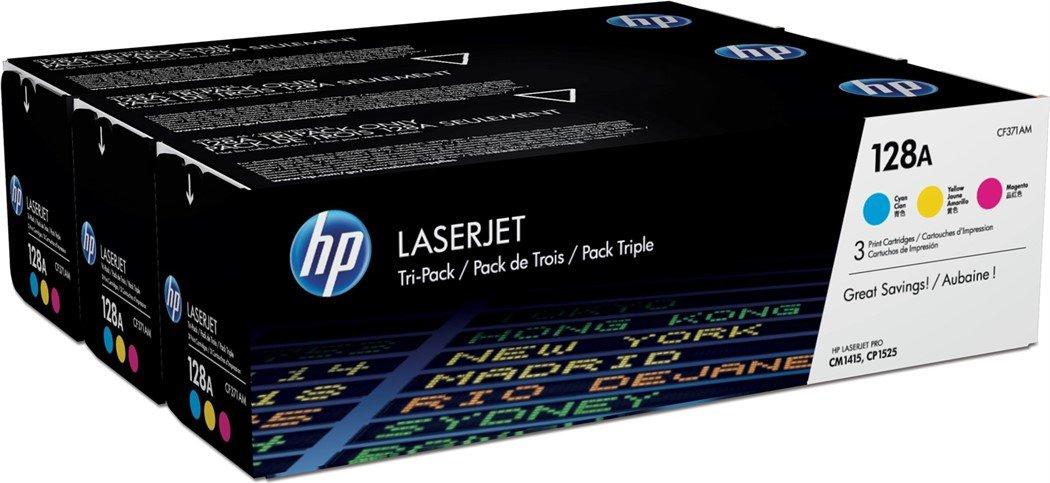 Hewlett-Packard  128A Cartouche de Toner Laserjet 128A cyan/magenta/jaune (lot de 3) 