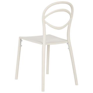 Beliani Lot de 4 chaises de jardin en Polypropylène Minimaliste COVOLO  