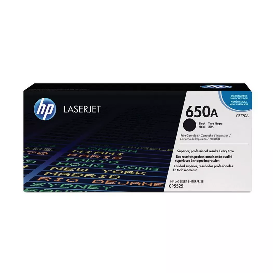 Hewlett-Packard – HP Toner-Modul 650A schwarz CE270A Color LJ CP5520 13’500 Seiten, One Size