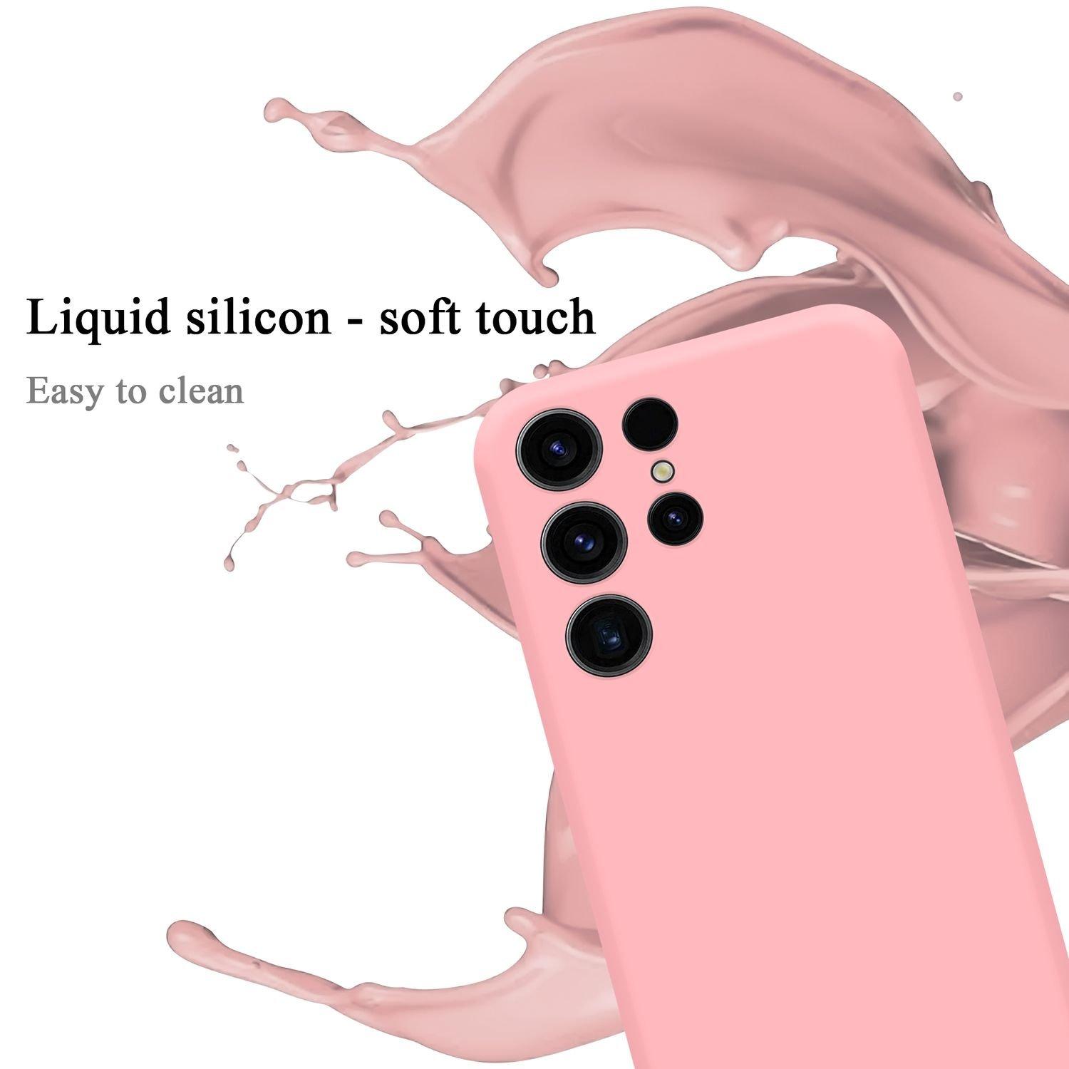 Cadorabo  Housse pour Samsung Galaxy S23 ULTRA en LIQUID PINK - Coque de protection en silicone TPU flexible 