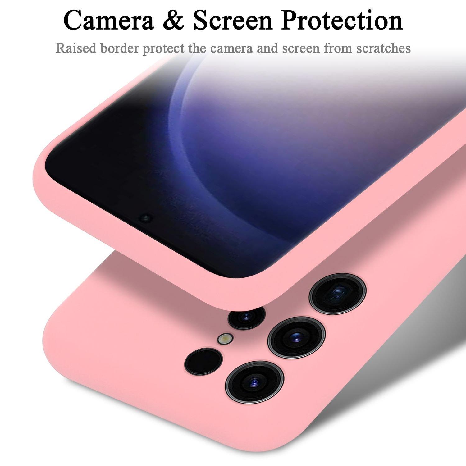 Cadorabo  Hülle für Samsung Galaxy S23 ULTRA in LIQUID PINK - Schutzhülle aus flexiblem TPU Silikon 