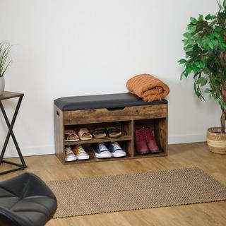 Northix Panca portascarpe con seduta e contenitore  