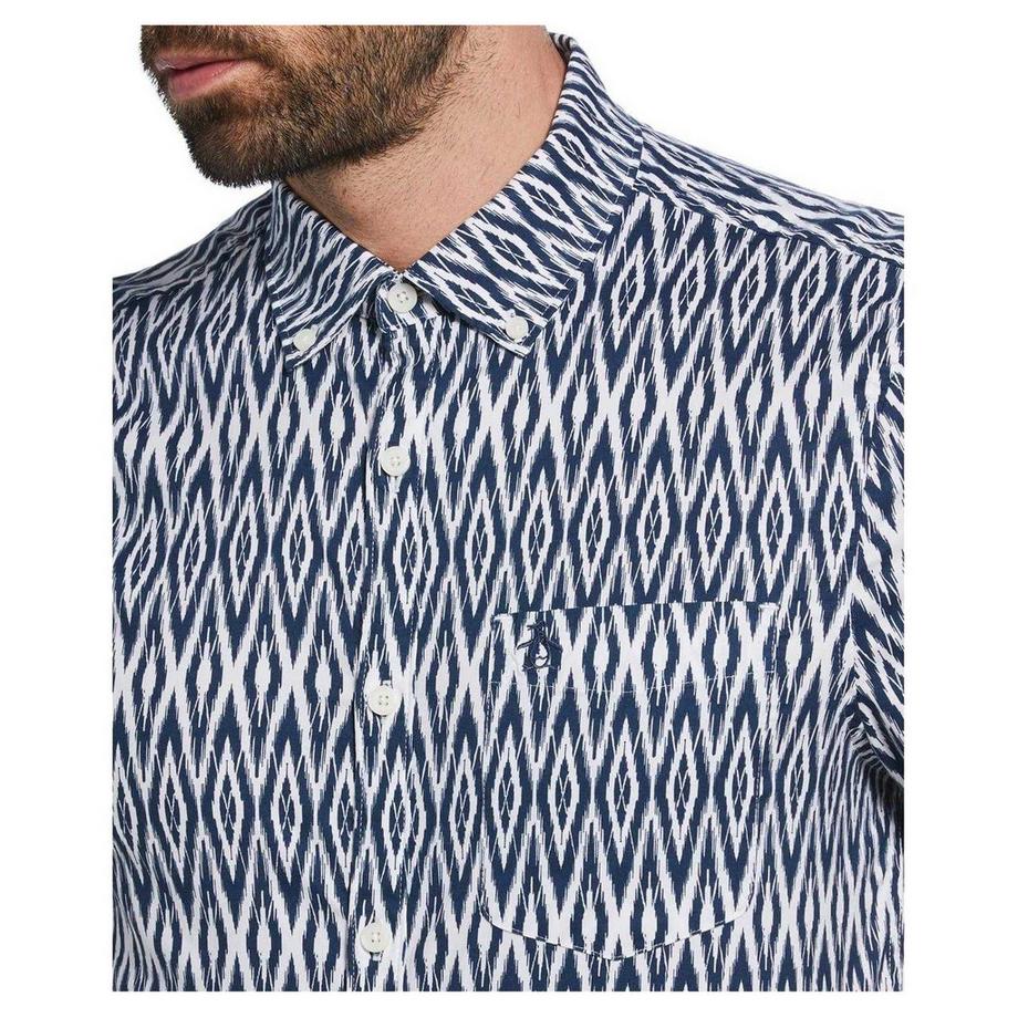 Original Penguin  Camicia Regolare Ikat Maniche Corte 