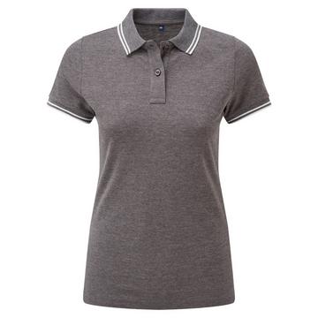 Poloshirt Mit kontrastfarbenen Streifen