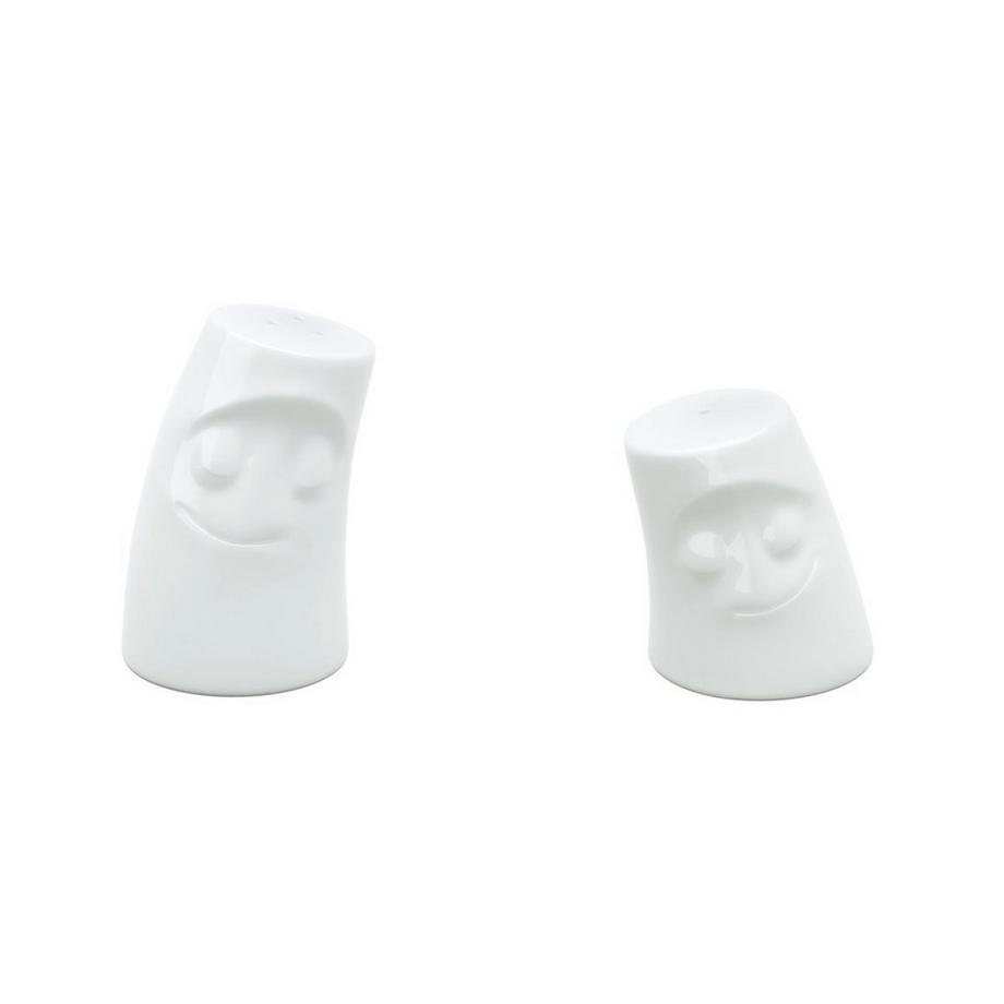 58products  Fiftyeight Würzschmusies Set - Verschmust & Kuschelig - Salz- + Pfefferstreuer 