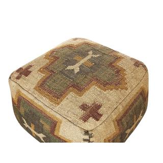 Beliani Pouf en Jute Rétro PULICAT  