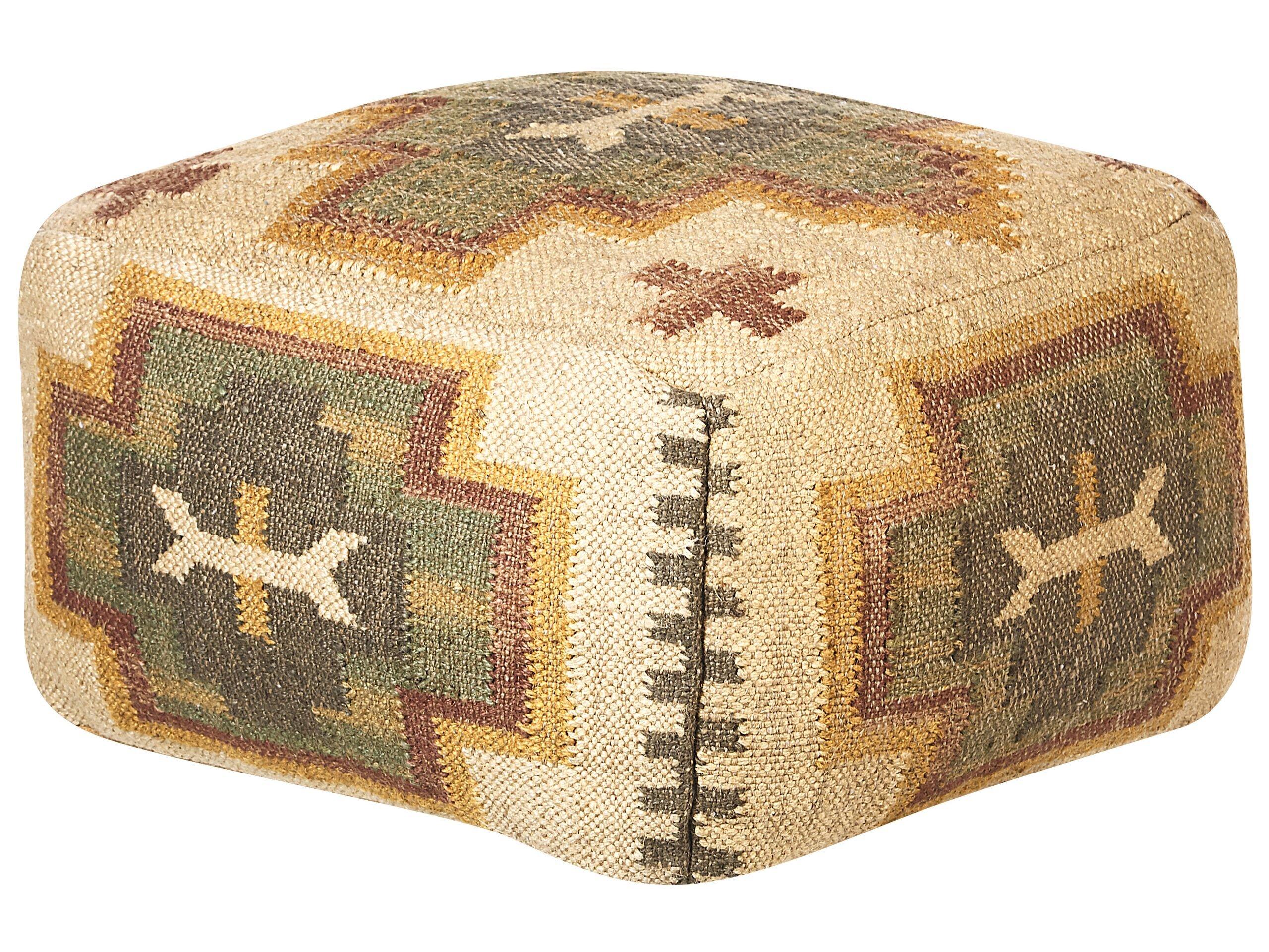 Beliani Pouf en Jute Rétro PULICAT  