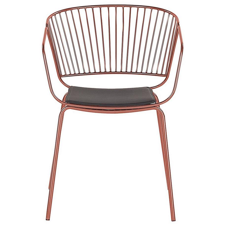 Beliani Set di 2 sedie da pranzo en Acciaio Industriale RIGBY  