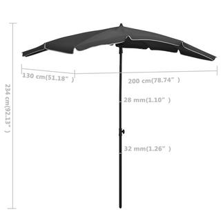 VidaXL Parasol de jardin  