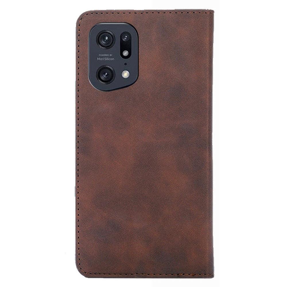 Cover-Discount  OPPO Find X5 Pro - Stand Flip Case Cover nero 