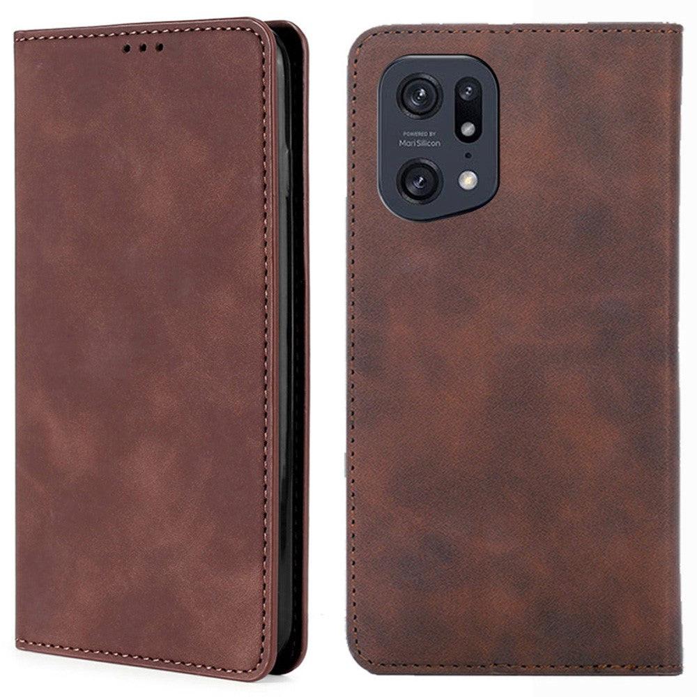 Cover-Discount  OPPO Find X5 Pro - Stand Flip Case Cover nero 