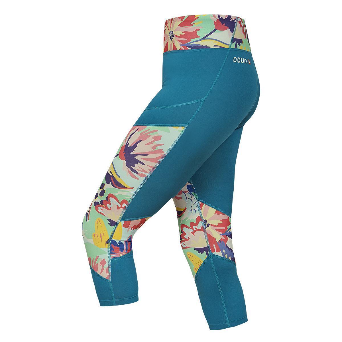 Ocun  leggings rhea 3/4 bleu 