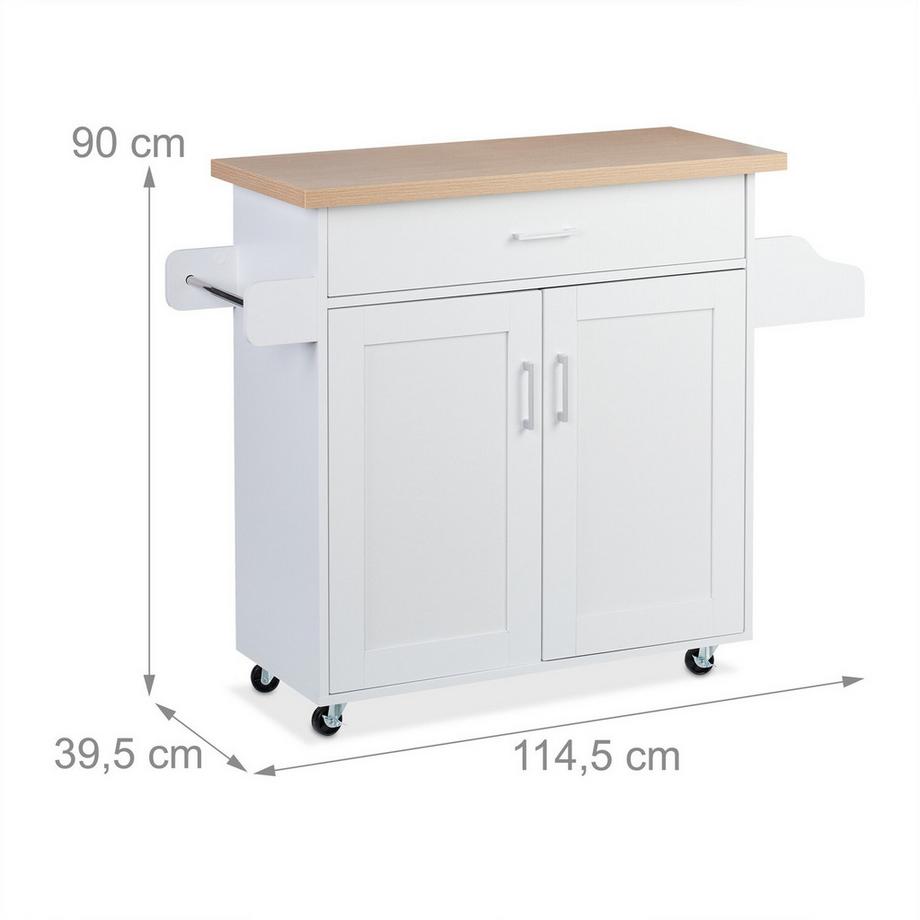 B2X Carrello da cucina con piano di lavoro  