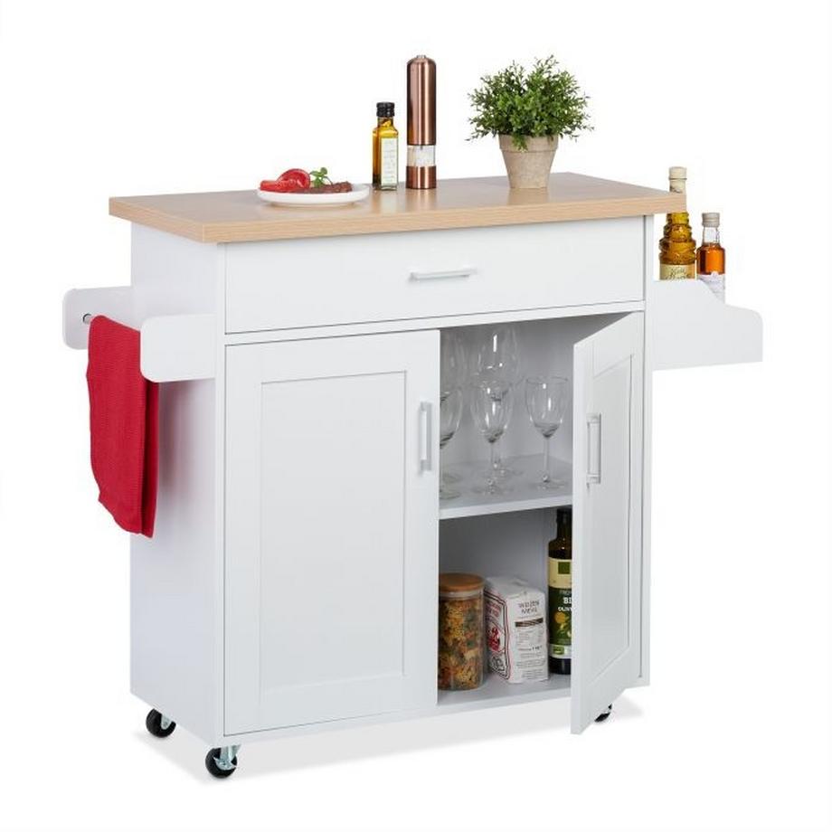 Carrello da cucina con piano di lavoro