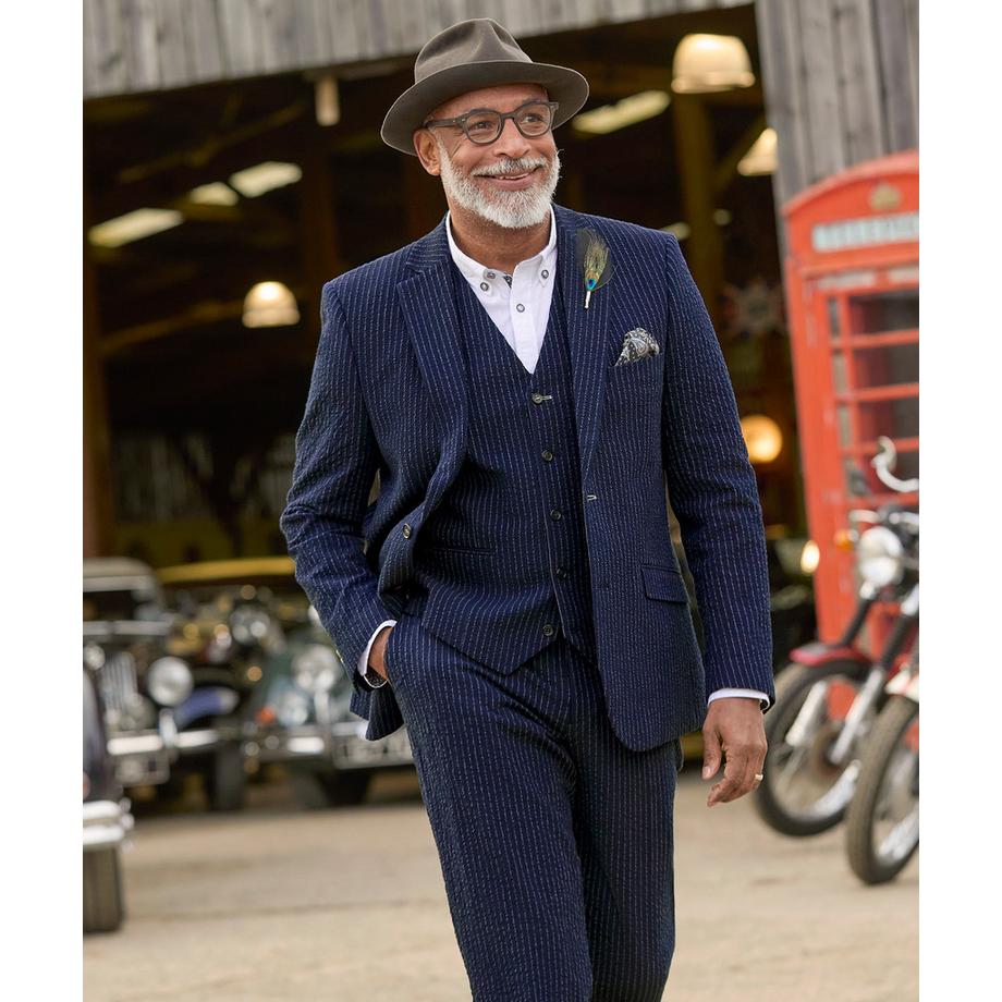 Joe Browns Nadelstreifen Seersucker Anzug Blazer  