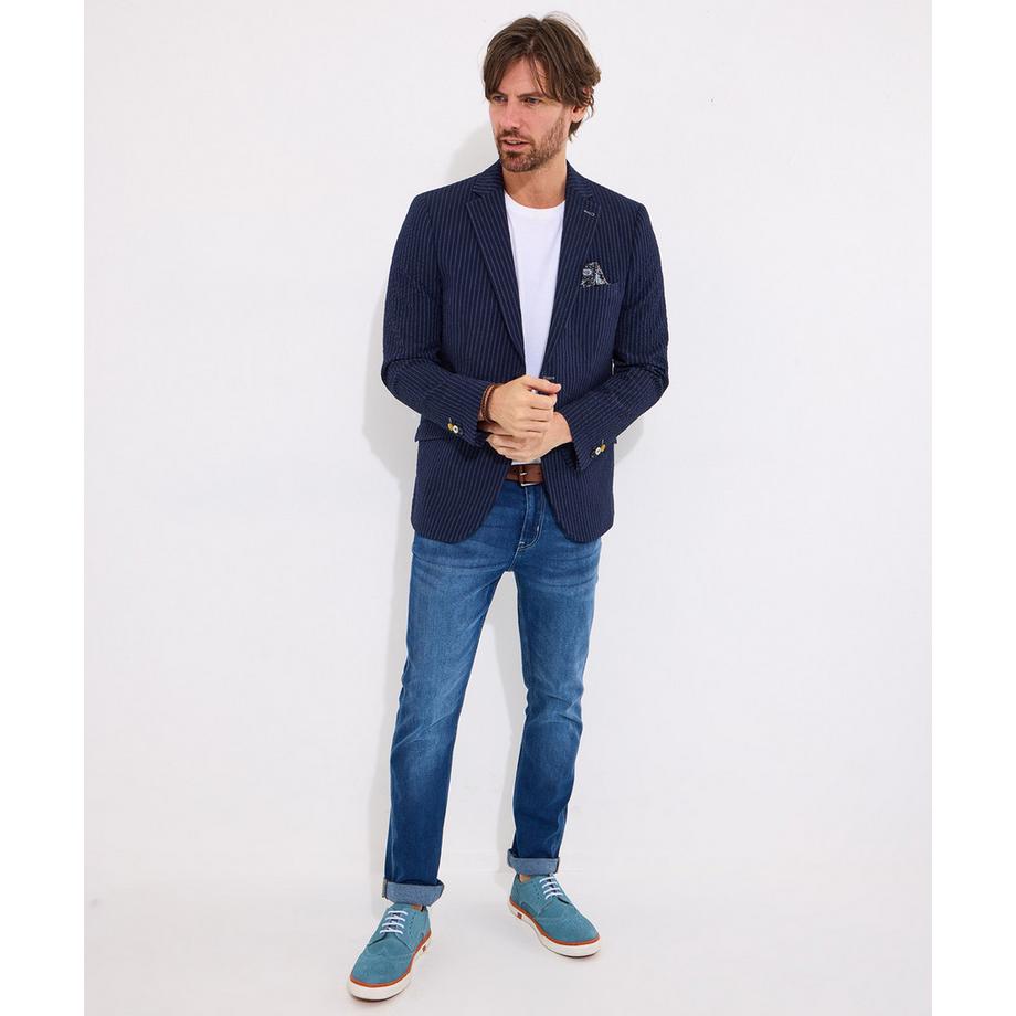 Joe Browns Nadelstreifen Seersucker Anzug Blazer  