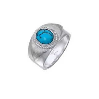 Kuzzoi Ring MANOR Herrren Silber kaufen Türkiser Howlith - 925 online Siegelring 