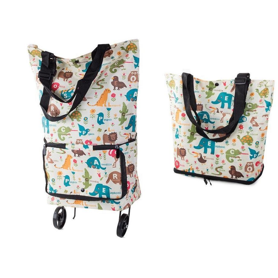 eStore  Einkaufstasche mit Rollen - Faltbar - Verschiedene Farben 