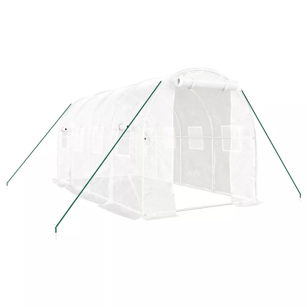 VidaXL - Gewächshaus polyethylen, One Size, Weiss