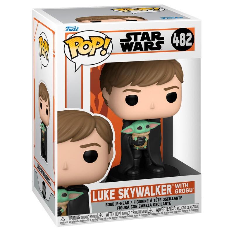 Funko  Figura POP Star Wars Mandalorian Luke con bambino 