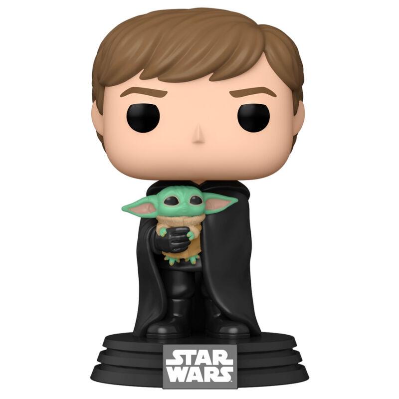 Funko  Figura POP Star Wars Mandalorian Luke con bambino 