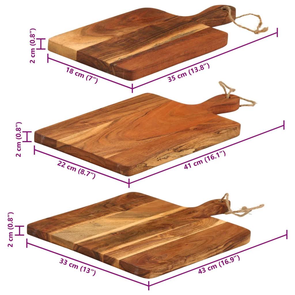 VidaXL Planche à découper bois d'acacia  