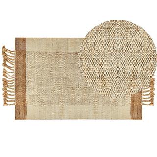 Beliani Teppich aus Jute Boho DEDEMLI  