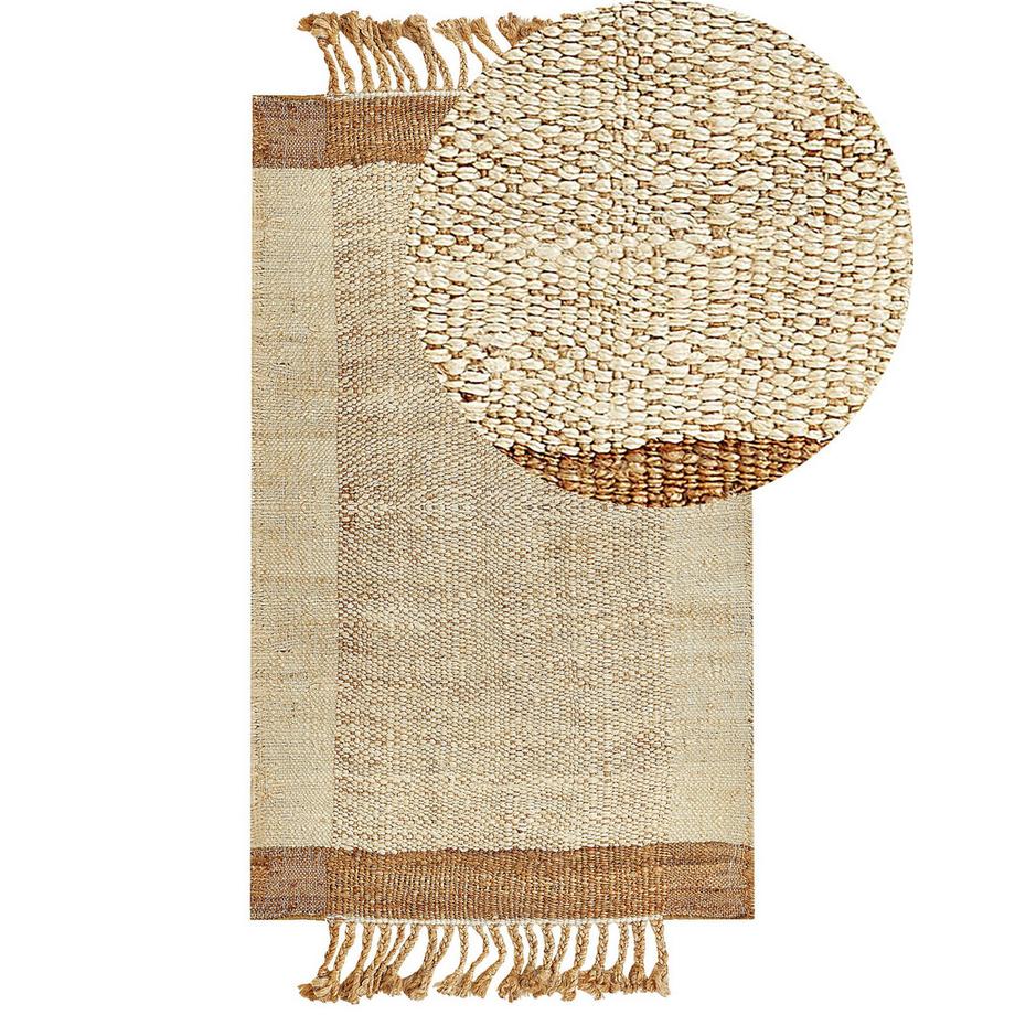 Beliani Teppich aus Jute  DEDEMLI  