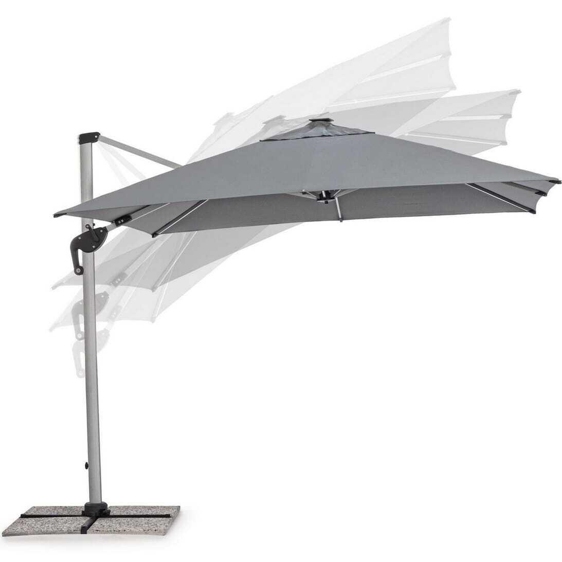 mutoni Parapluie Ines 300x300 anodisé gris foncé  