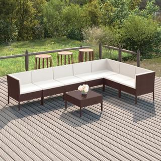 VidaXL Garten-sofagarnitur poly-rattan  