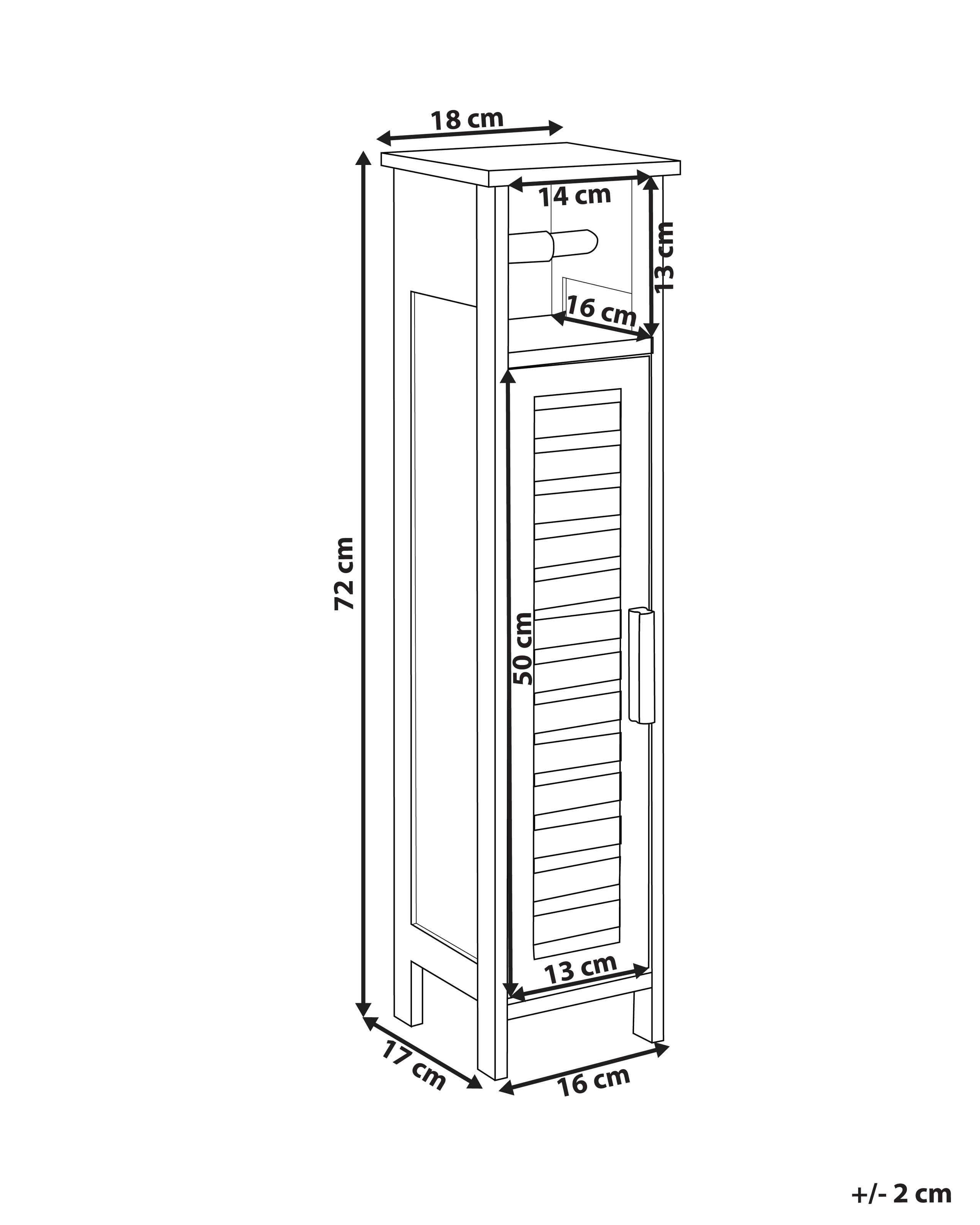 Beliani Etagère à papier toilette en Bambou Rustique OLATHE  