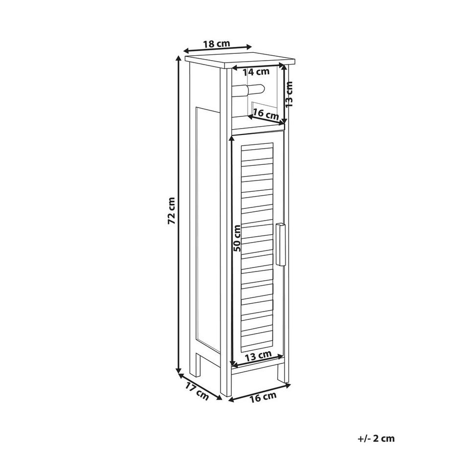 Beliani Etagère à papier toilette en Bambou Rustique OLATHE  
