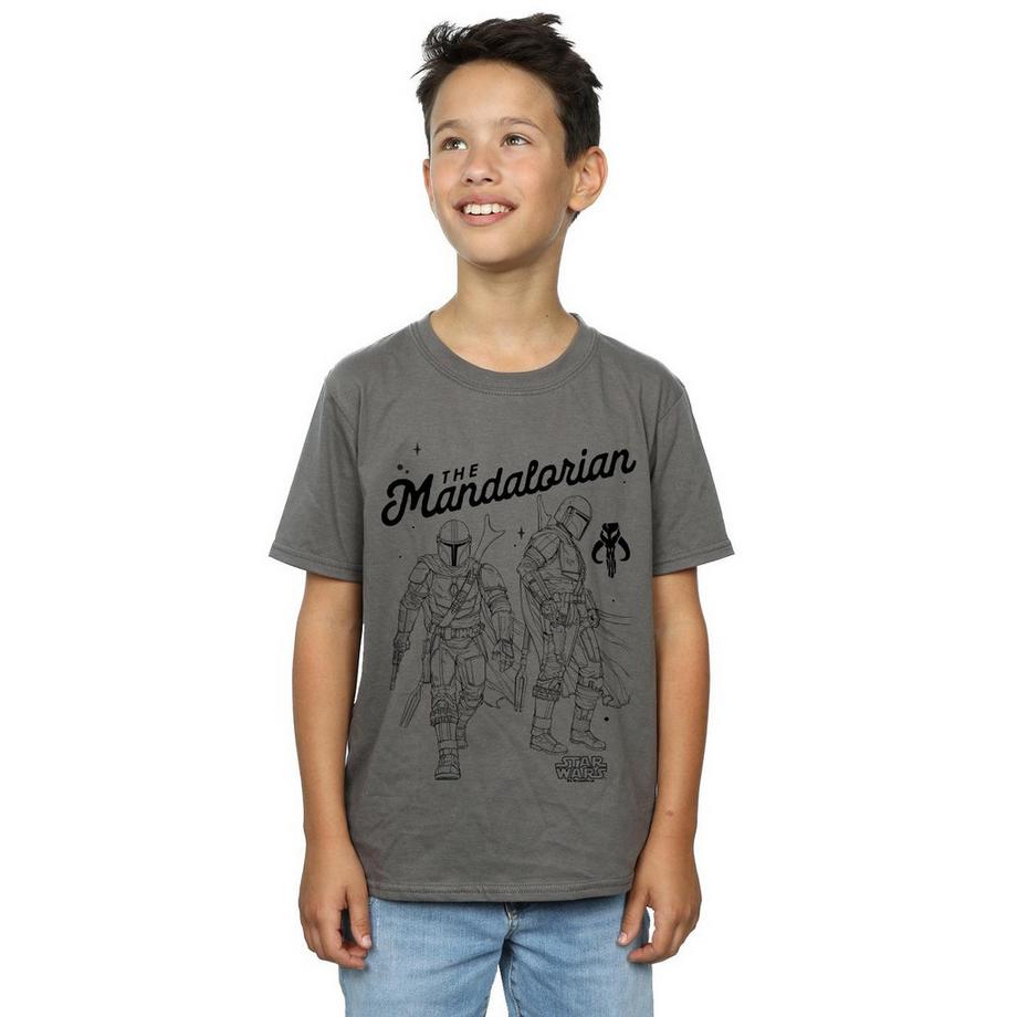 STAR WARS  Tshirt THE MANDALORIAN HUNTER 