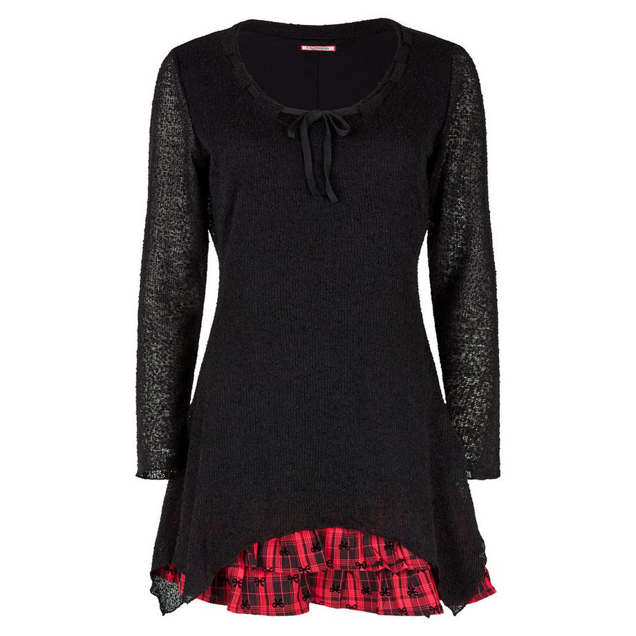 Joe Browns Tunika Zipfelsaum Ausgestellte Ärmel Bindekragen  