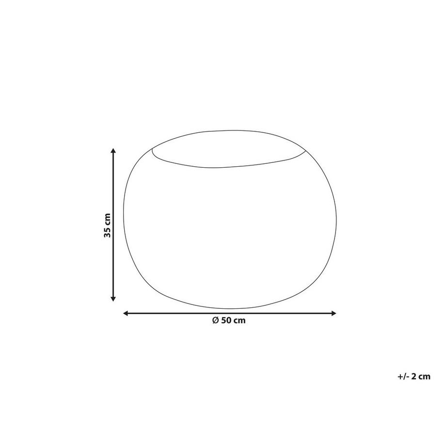 Beliani Pouf en Laine Boho TAKHABI  