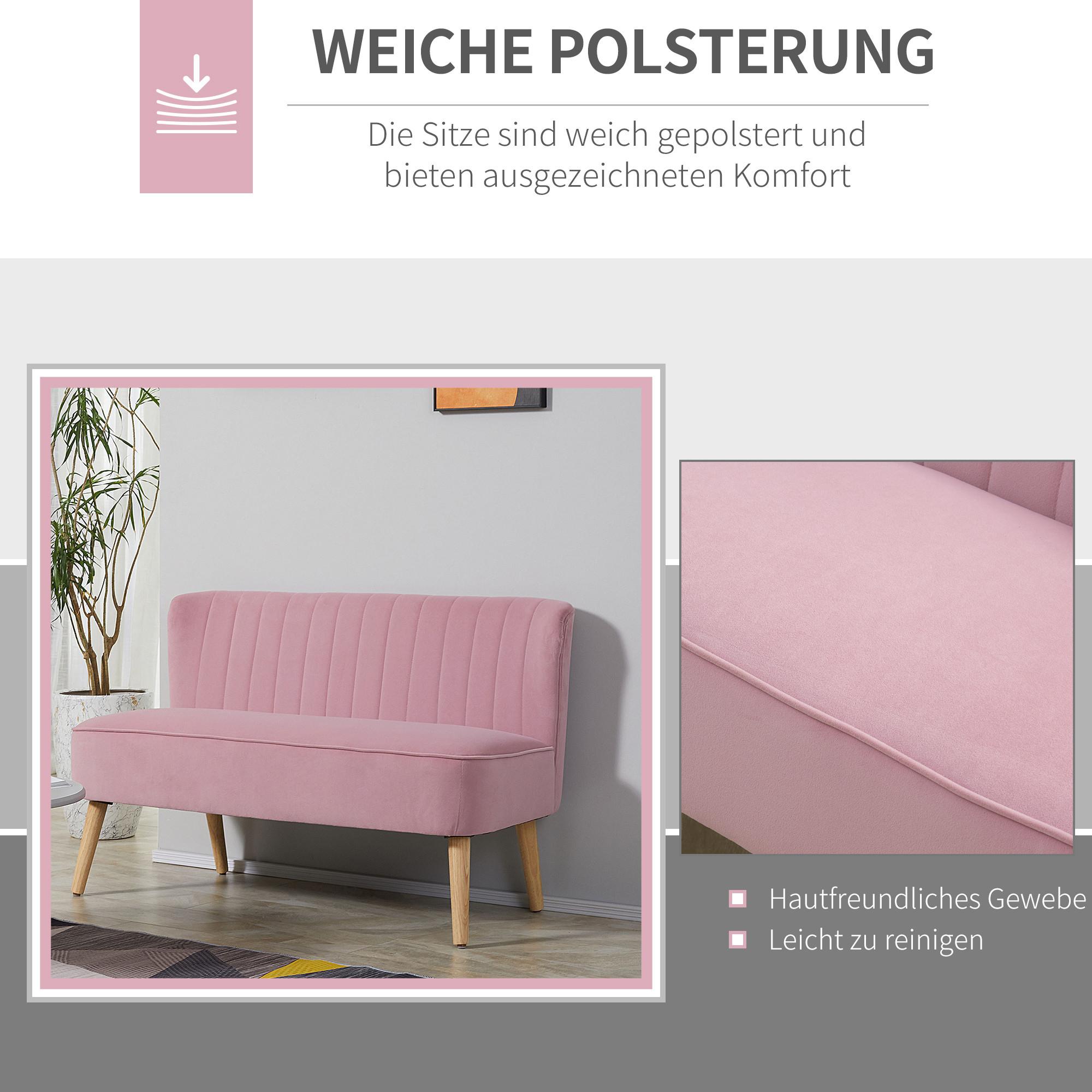 HOMCOM Sofa 2-Sitzer  