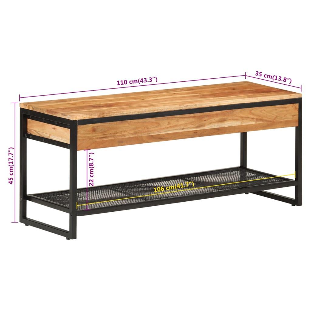 VidaXL Schuhbank holz  