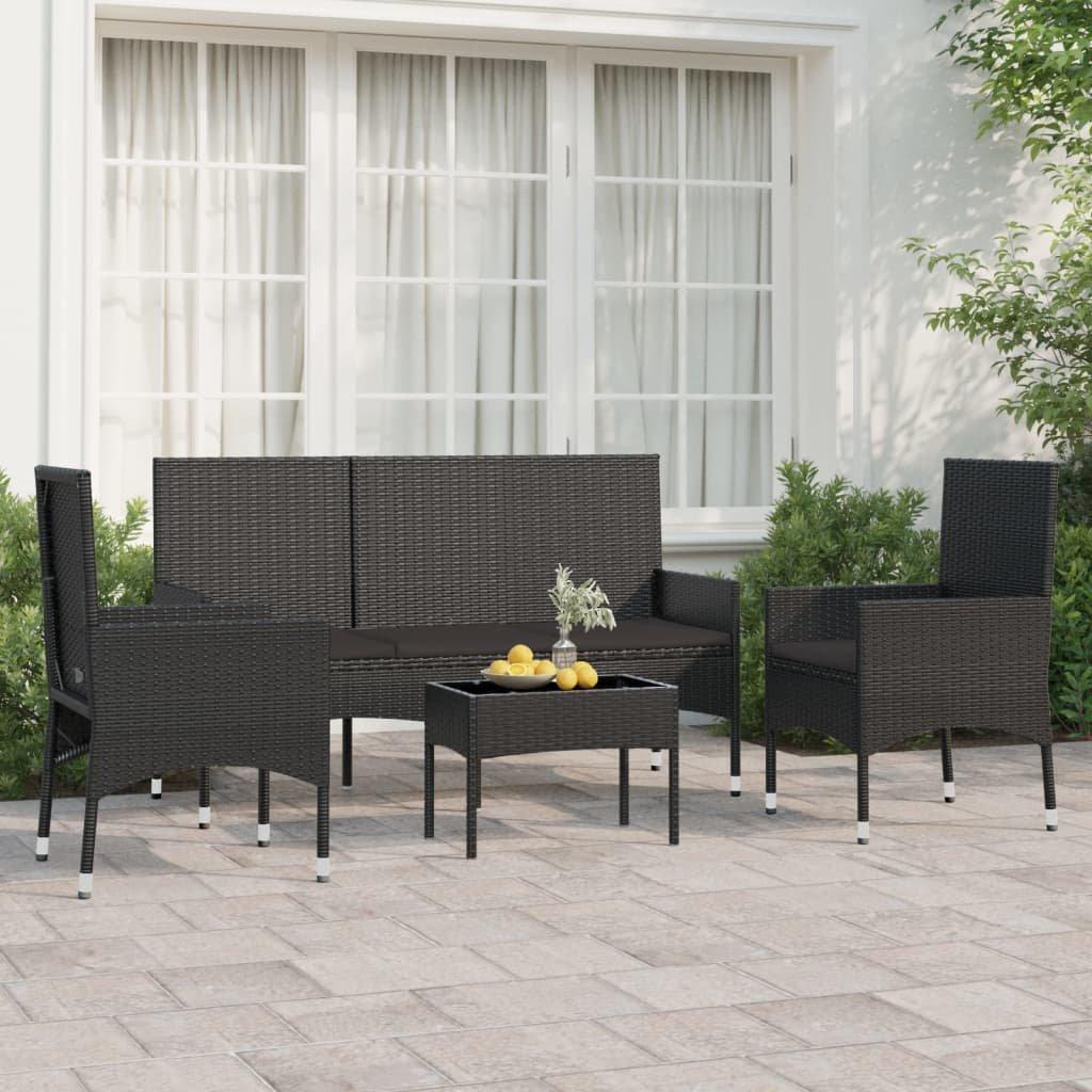 VidaXL set mobili da giardino Polirattan  