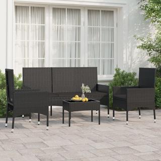 VidaXL set mobili da giardino Polirattan  