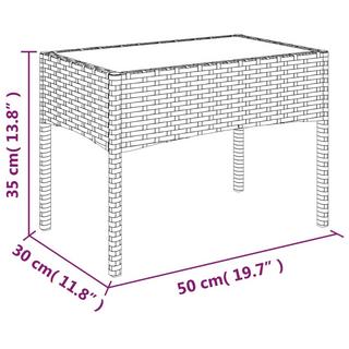 VidaXL set mobili da giardino Polirattan  