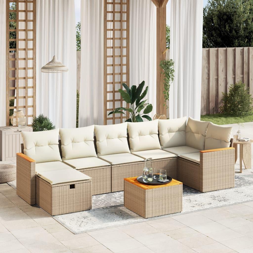 VidaXL set divano da giardino Polirattan  